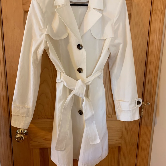 Gallery Jackets & Coats Gallery Womens White Trench Coat Poshmark